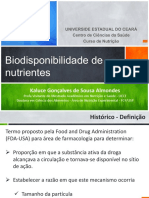 Biodisponibilidade de Nutrientes - Kaluce