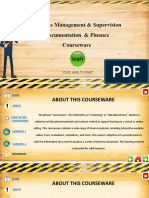 Courseware Documentation & Finance