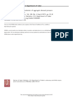 The Employment Ratio As An Indicator of Aggregate Demand Pressure