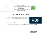 Certificate of Enrolment 