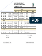 Jadwal Pelajaran Kelas 5