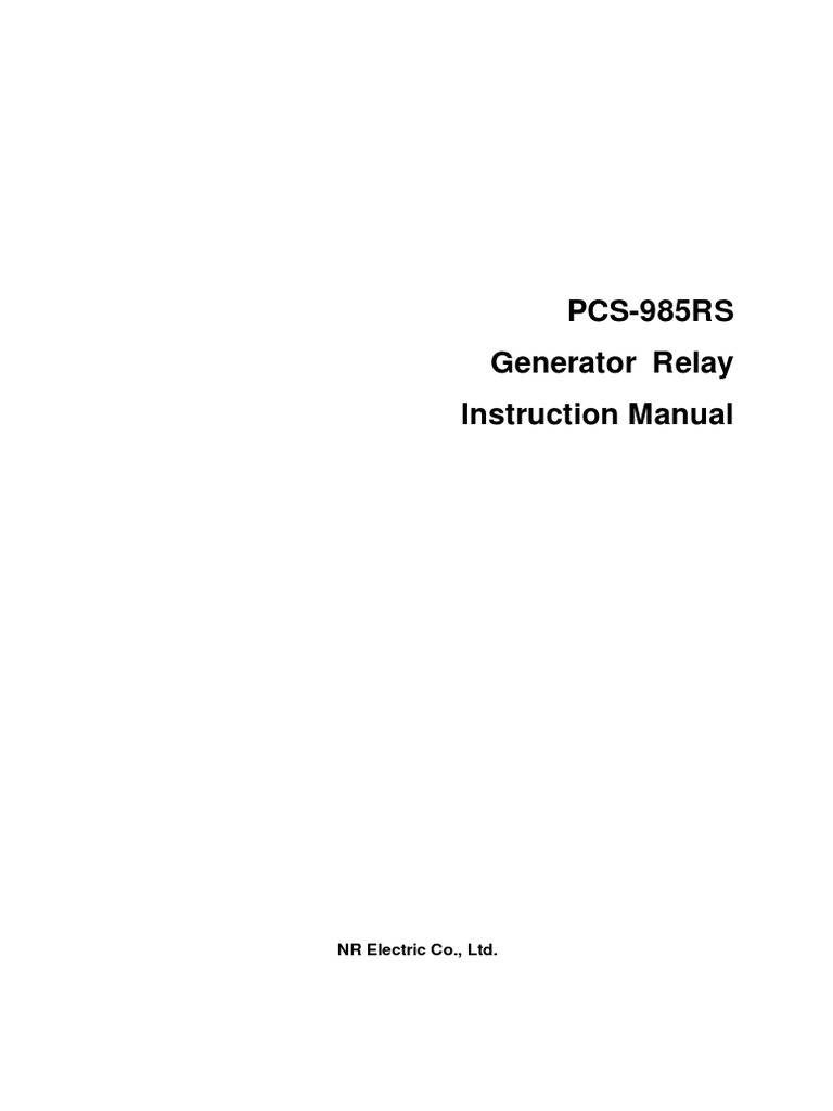 PCS985RS X Instruction Manual en Domestic General X R1.00 PDF