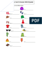 Practice For The I Test II Trimester 2023 (2°grade) (Recuperado Automáticamente)