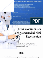 Materi 1 - Dr. Dr. M. Alamsyah Aziz, SP - OG, Subsp. KFM, KIC, M. Kes - Etika Profesi