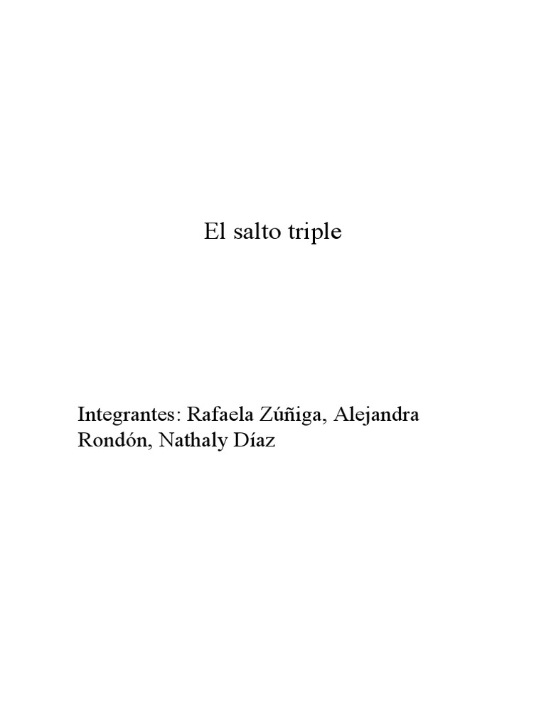 El Salto Triple PDF