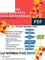 Pertemuan 14 - Uji Rata-Rata Data Berpasangan