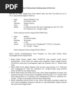 Contoh Surat Perjanjian Kerjasama PT Gula Makmur Abadi | PDF