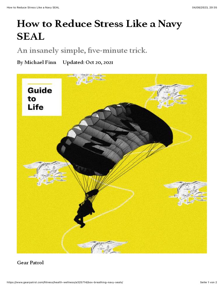 Navy SEALs' Box Breathing Technique Gear Patrol PDF