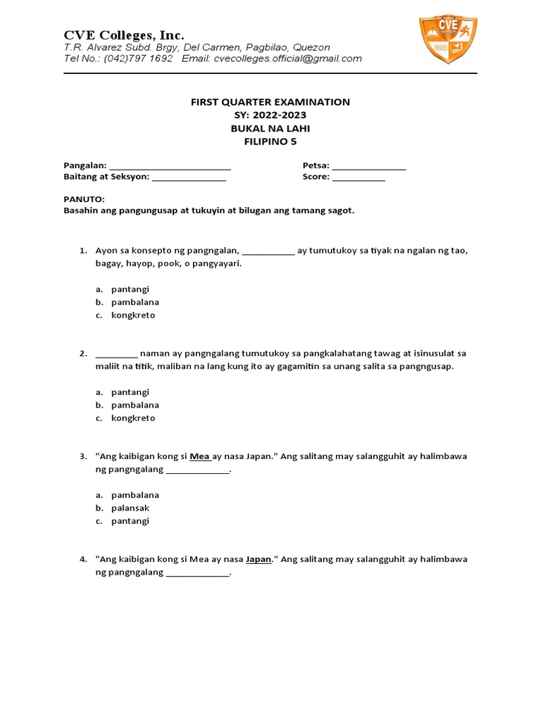 fil51-stquarterexam-pdf