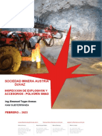 Informe de Stock de Productos y Devolución de Explosivos Duvaz