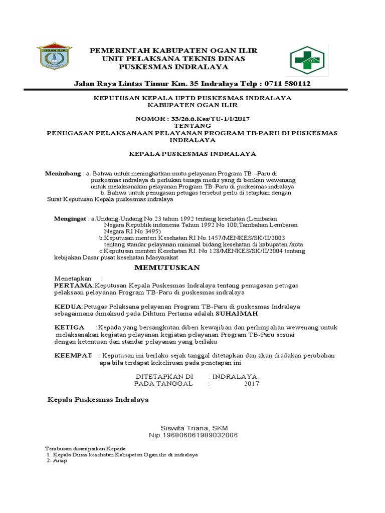 Contoh SK | PDF