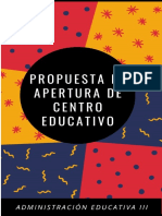 Apertura de Centro Educativo