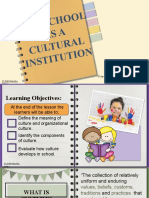 Ed 103 School As A Cultural Institution