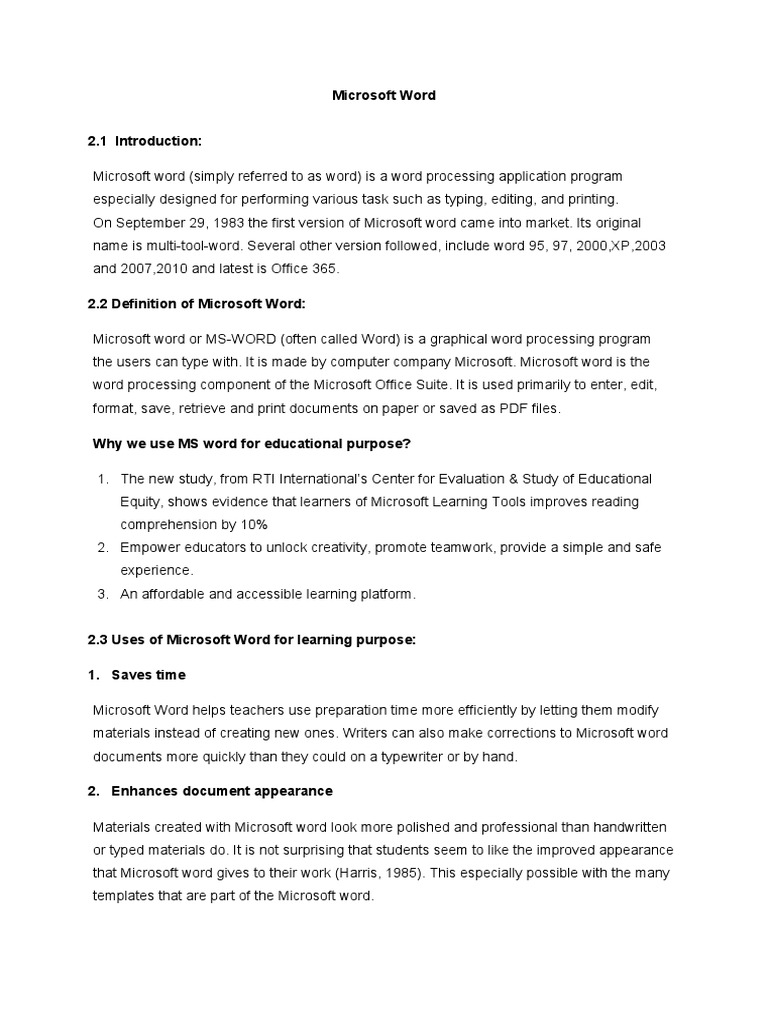 Microsoft word pdf