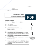 CL 1 Mock Exam Paper - May 2022