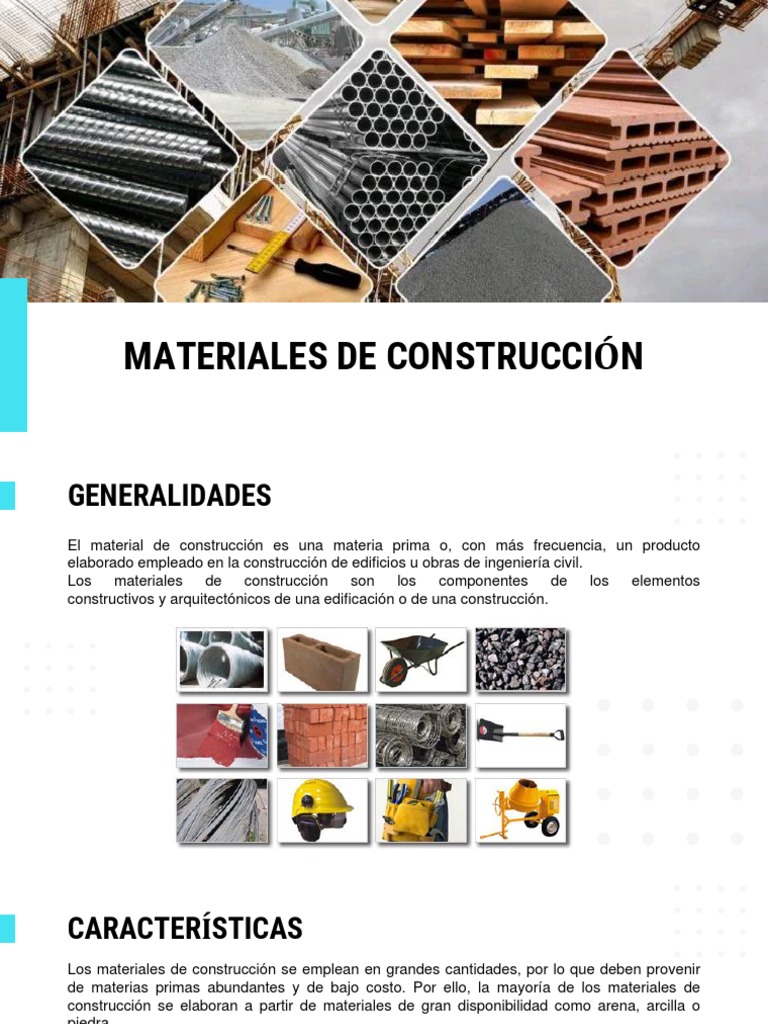 Presentación Del Curso Materiales | PDF | Materiales de construcción ...