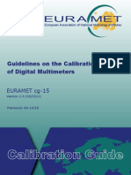 EURAMET Cg-15 V 2.0 Guidelines Calibration Digital Multi Meters