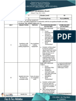 WEEKLY LEARNING PLAN Grade 10 Smaw w1