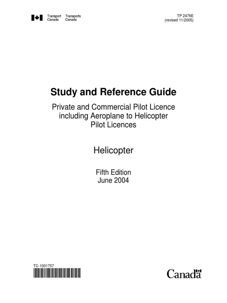 Helicopter Pilot Licence Study Guide | PDF | Visual Flight Rules ...