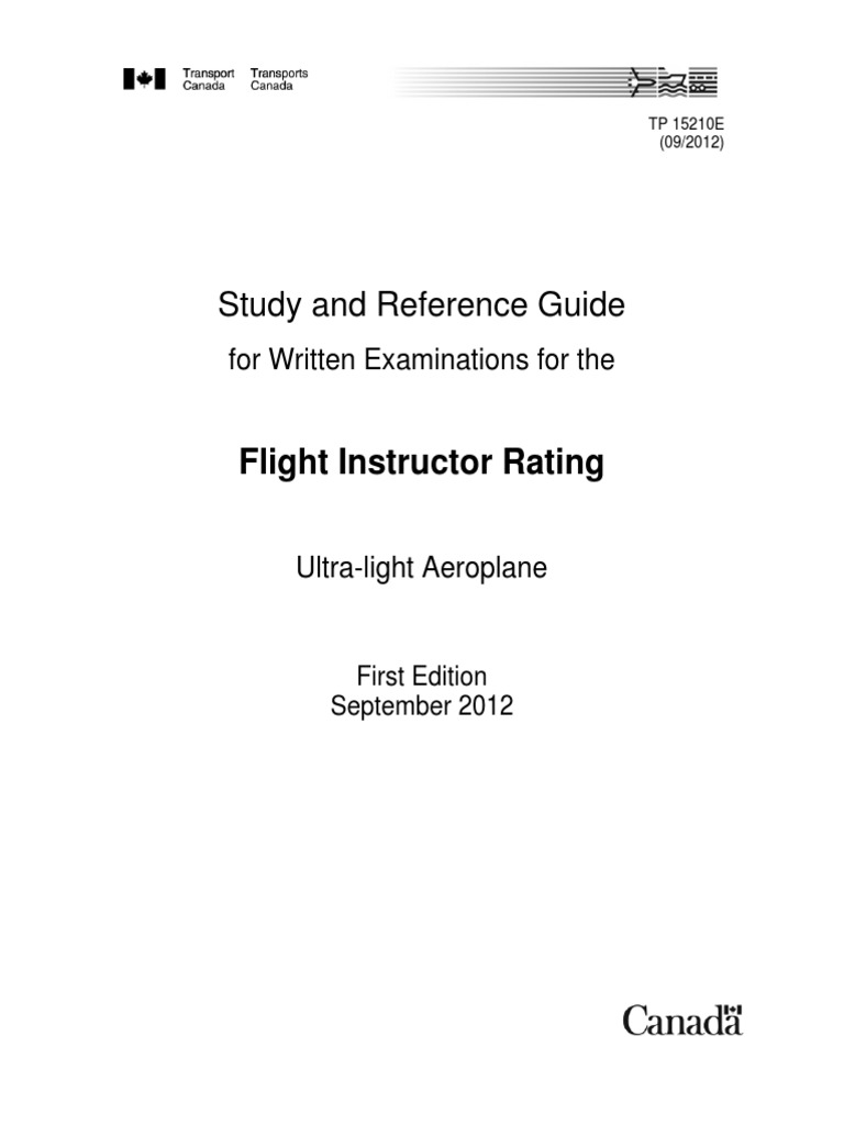 Flight Instructor Rating Study Guide | PDF | Aviation | Cognition