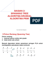 6 Bagian Tree 2 Lintasasn Minimum Algoritma Kruskal Dan Prim