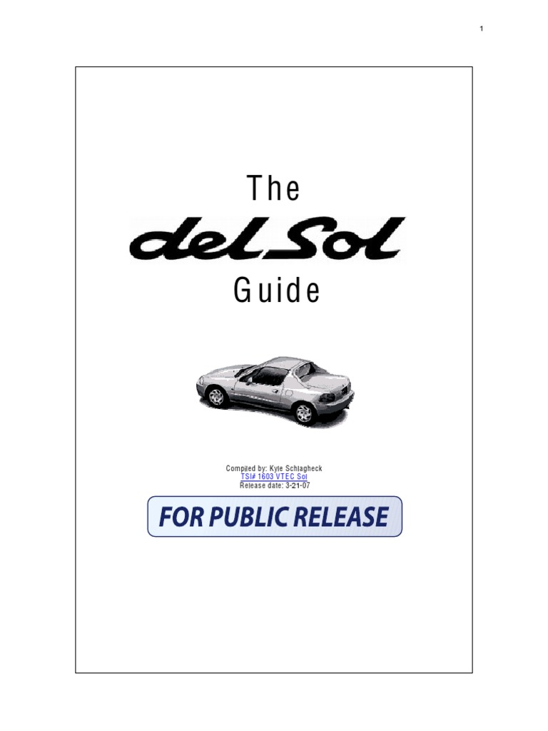 1994 Honda Prelude Owners Manual User Guide Reference Operator Book