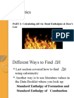 CH 5 Part 2 Bond Enthalpies and Hess Law