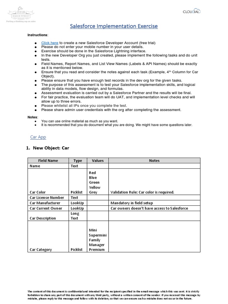 Salesforce Admin Practice Assignment | PDF | Information Technology ...