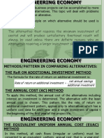 Lecture 9 Engg. Economy Comparing Alternatives