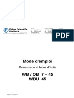 Mode D'emploi WB / OB 7 - 45 Wbu 45: Bains-Marie Et Bains D'huile