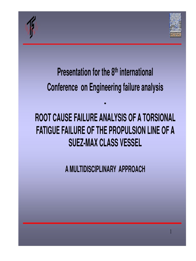 Root Cause Analysis of Torsional Fatigue | PDF | Strength Of Materials ...
