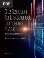 Site Selection For Life Sciences Companies in Asia by KPMG