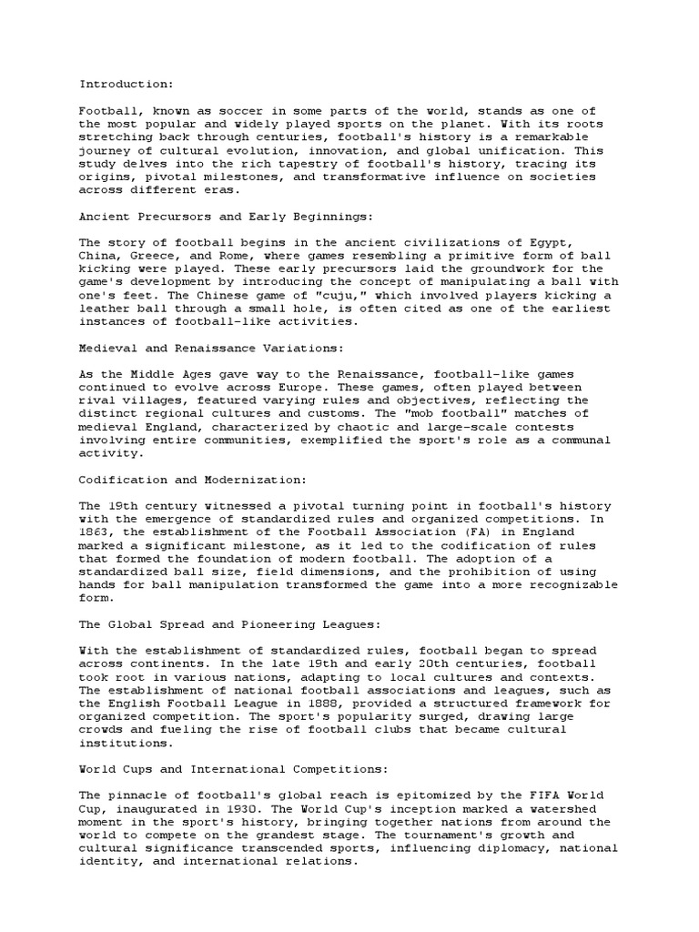 Football Pdf Association Football Sports