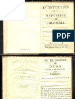Constitución de Colombia 1821
