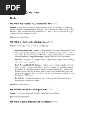 Node.js Interview Questions