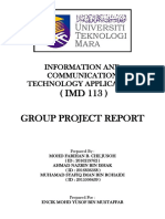 Group Report Project IMD113