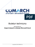 OPT009-Import Danych Z Arkusza MS Excel Do Systemu CDN OPT!MA