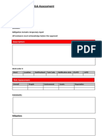 Risk Assessment Form