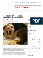 "LE ICONE CANONICHE, UN'ARTE TEOLOGICA ED ECCLESIALE" - I Sentieri Dell'icona