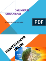  Iklim Organisasi Komunikasi