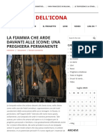 La Fiamma Che Arde Davanti Alle Icone - Una Preghiera Permanente - I Sentieri Dell'Icona