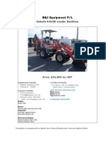 Kubota R410B Loader Backhoe For Sale (UEQ260911A)