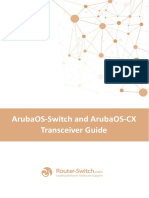Aruba Os Switch and Aruba Os CX Transceiver Guide