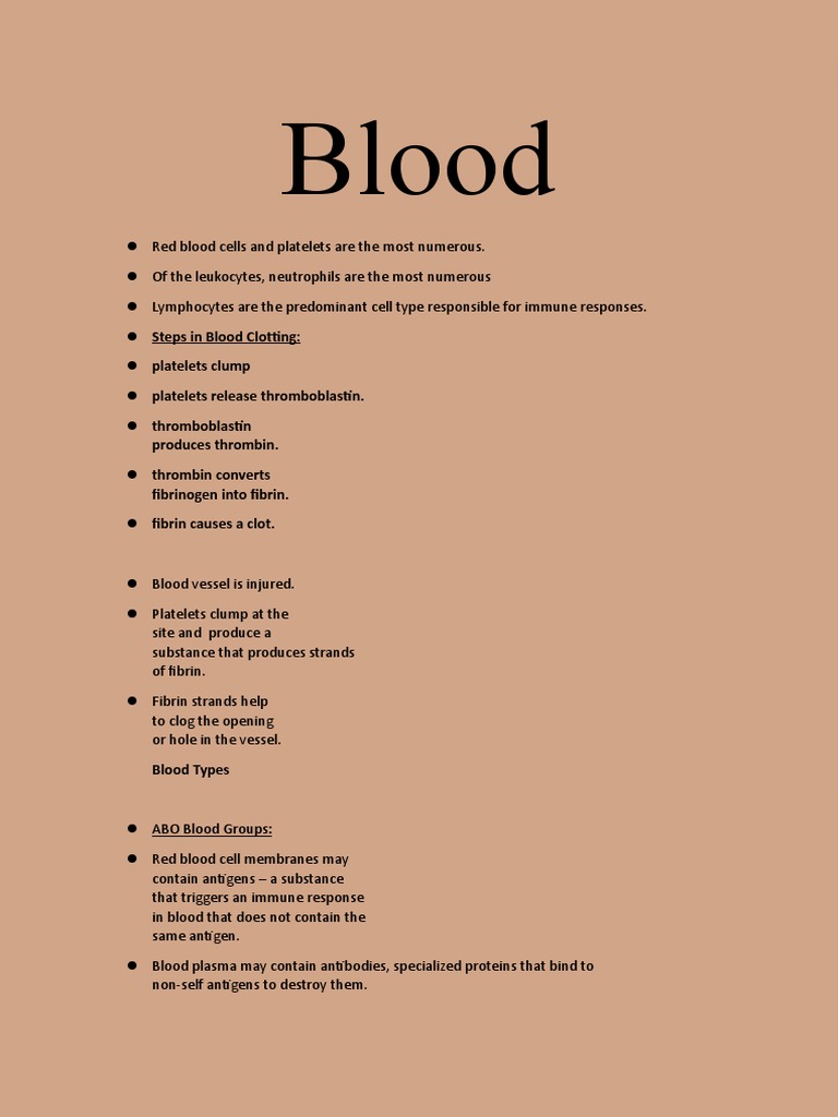 Blood | PDF