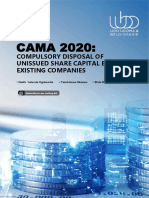 Cama 2020 Compulsory Disposal of Unissued Share Capital by Existing Companies