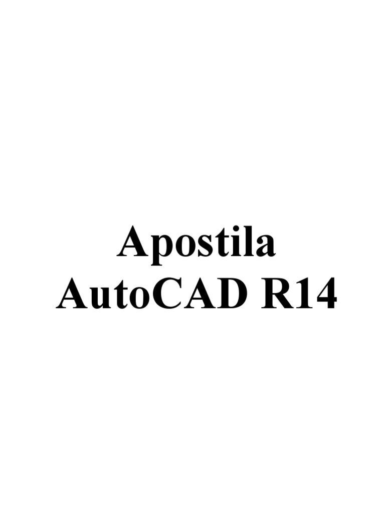 Apostila de AutoCAD R14 | PDF | Computadores