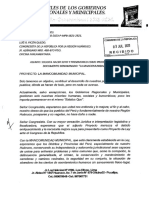 RU 1206278 - Solicita Hacer Suyo y Presentarlo Como Proyecto de Ley El Documento Denominado La Mancomunidad Municipal