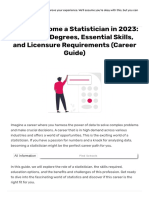 How To Become A Statistician in 2023 - Exploring Degrees, Essential Skills, and Licensure Requirements (Career Guide) - Data Science Parichay