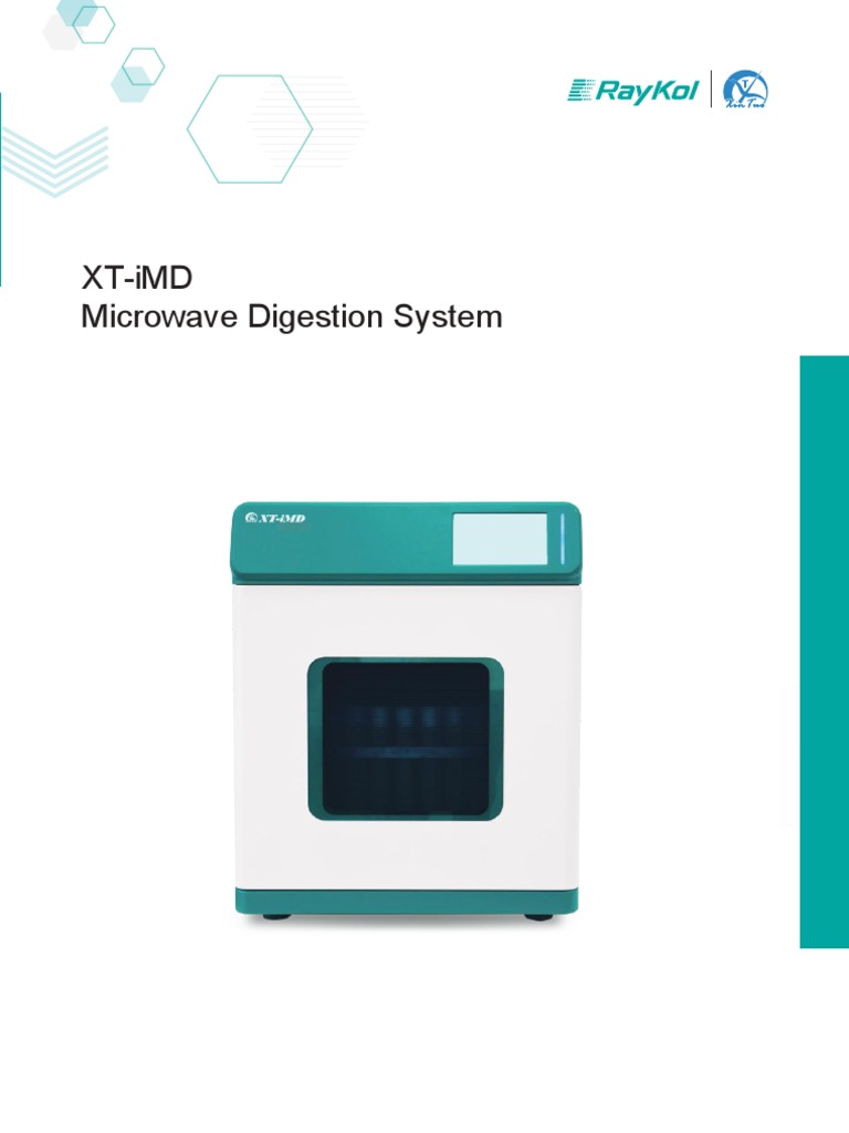 Raykol XT Imd Microwave Digestion System | PDF | Infrared | Microwave