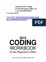 2015 Coding Workbook for the Physicians Office 1st Edition Covell Solutions Manual 1